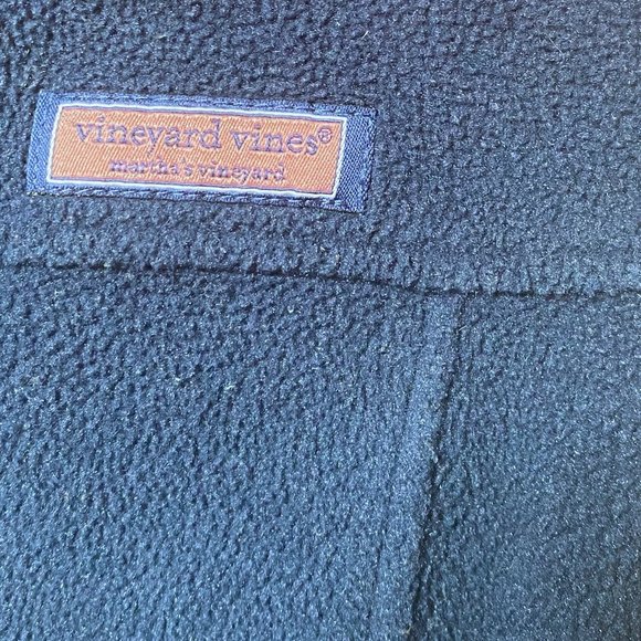 Vineyard Vines Womens Size Small Blue Pink Fleece Full Zip Up Vest Preppy Logo - Picture 7 of 9